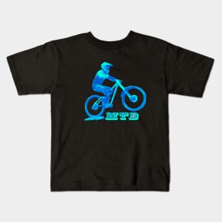 mtb downhill bke Kids T-Shirt